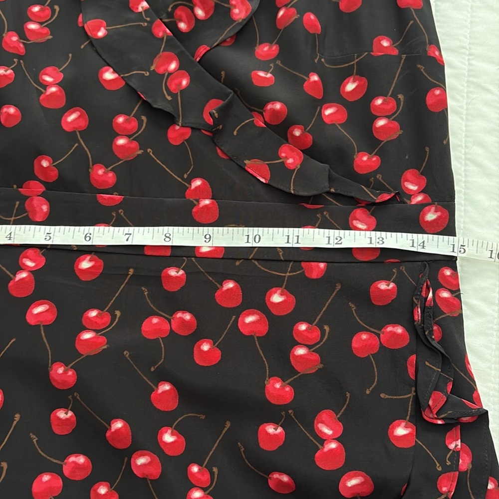 J. Crew 100% Silk Cherry Dress - Picture 13 of 14